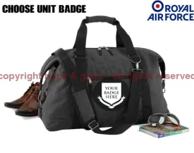 ROYAL AIR FORCE RAF UNITS Vintage Canvas Satchel