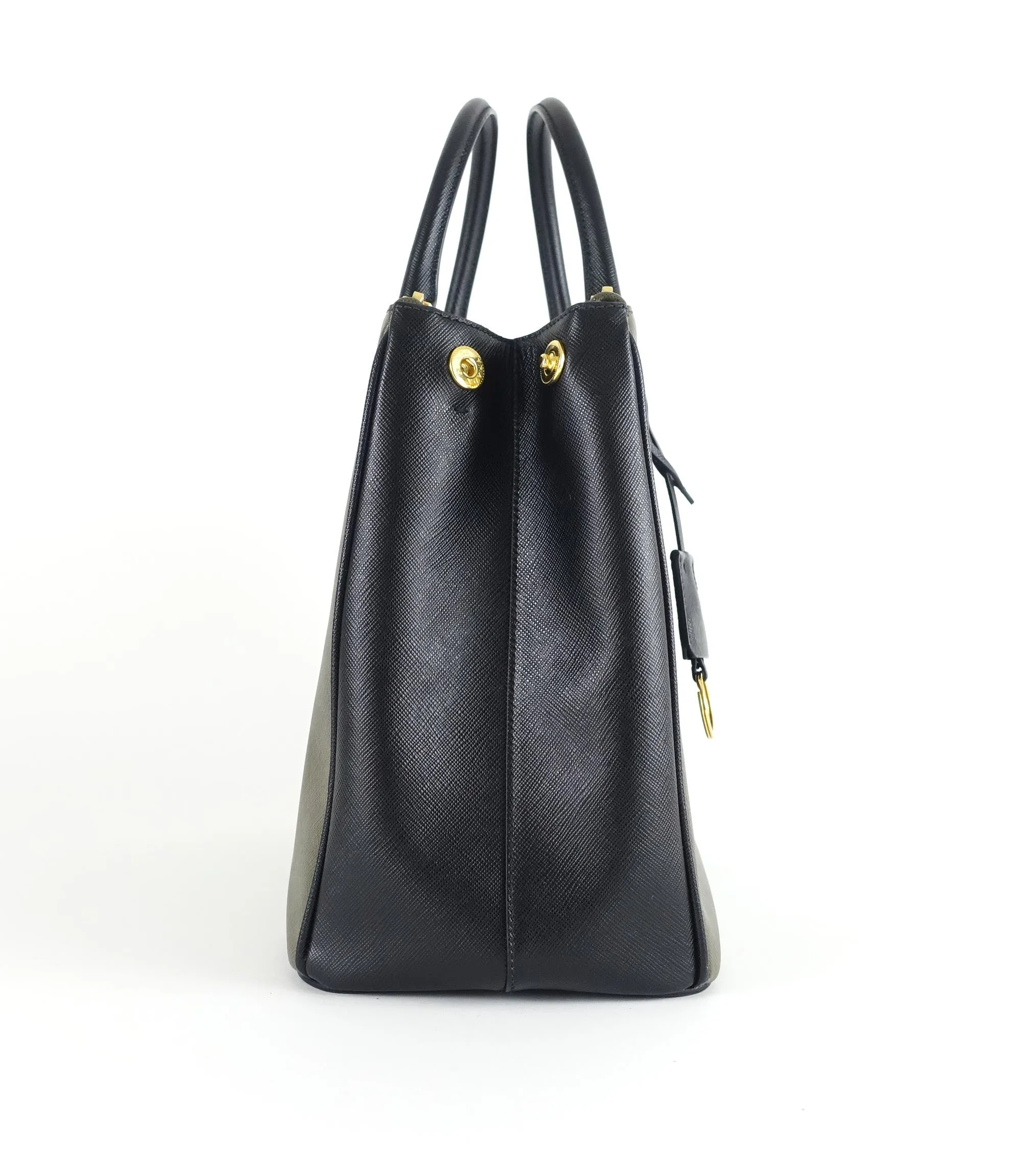 Saffiano Lux Double-Zip Tote Bag