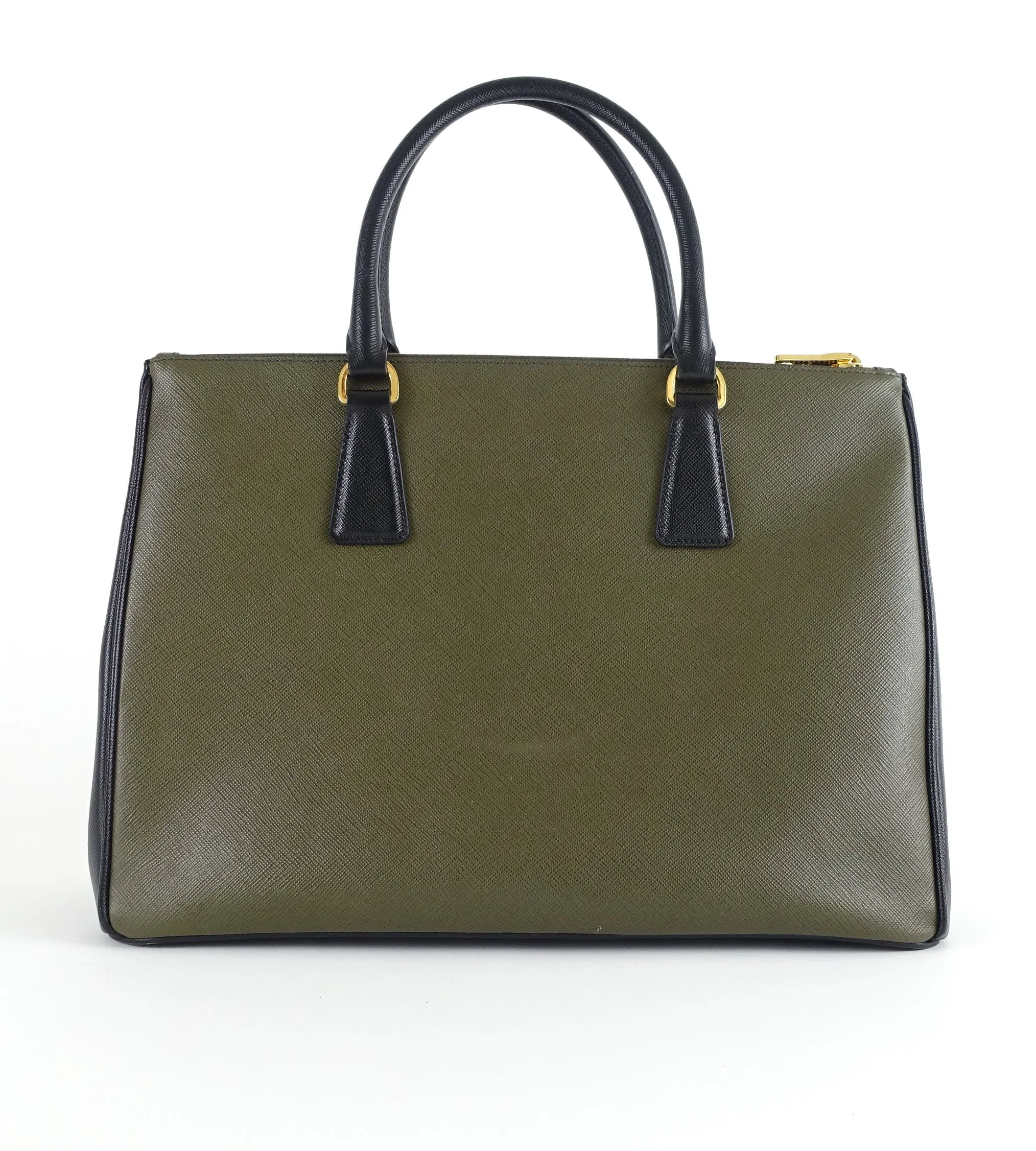 Saffiano Lux Double-Zip Tote Bag
