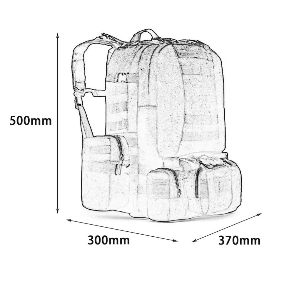 Sidiou Group Outdoor Backpack Military Tactical Backpack Sports Bag Waterproof  Backpack For Travel