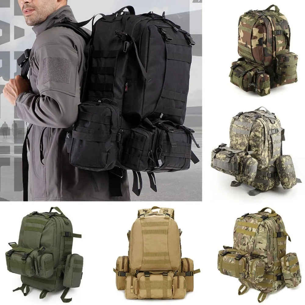 Sidiou Group Outdoor Backpack Military Tactical Backpack Sports Bag Waterproof  Backpack For Travel