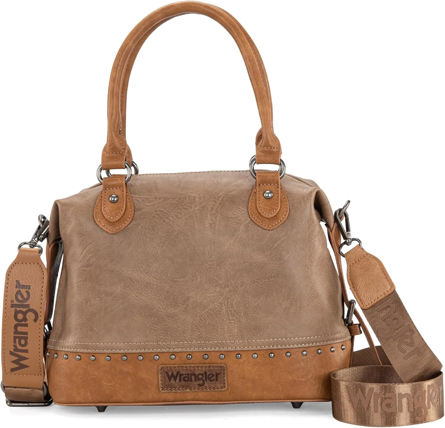 Wrangler Small Doctor Bag for Women Vintage Satchel Bag Western Handbags with Wide Strap